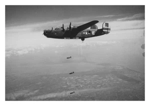 B24 Liberators bombing Forli Italy 19 May 1944 postcard - Picture 1 of 3