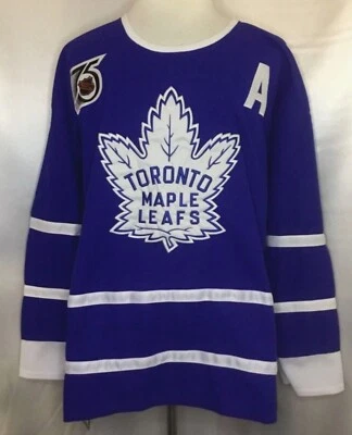 Tim Horton Toronto Maple Leafs Blue 75th "1963-1967 Throwback" CCM NHL Jersey - Image 1 of 2