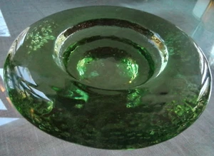 Fire And Light Recycled Glass Green Wine Caddy/ Candle Holder - Picture 1 of 5