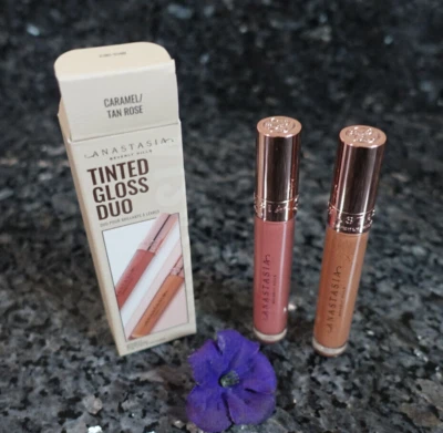 Brillo de labios Anastasia tintado brillo dúo nuevo en caja tamaño completo Foto 1 de 4