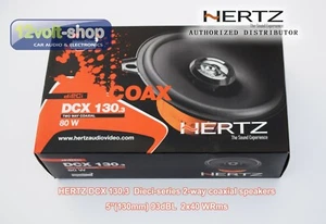 Hertz DCX130.3 Dieci 5"(130mm) 2-way coaxial speakers set 93dB 80W Max - Picture 1 of 5