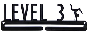 Nivel 3 Gimnasia Gimnastas Medalla Deportes Display Soporte de percha Rack para pared - Imagen 1 de 6