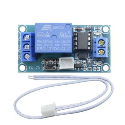 5PCS 12V 1 Channel Latching Relay Module with Touch Bistable Switch MCU Control - Image 1 of 4