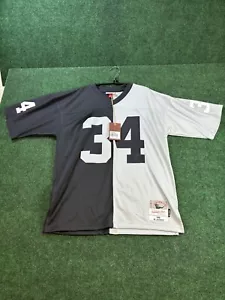 New 1988 Bo Jackson #34 Raiders Mens Sizes Mitchell & Ness Legacy Split Jersey L - Picture 1 of 12