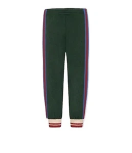 Gucci Kids  Sweatpants GG JACQUARD GREEN Logo 8 Years Pants - Picture 1 of 4