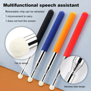 Telescopic Teaching Pointer Stainless Steel Extendable Pen for Presenter Teacher - Picture 1 of 16