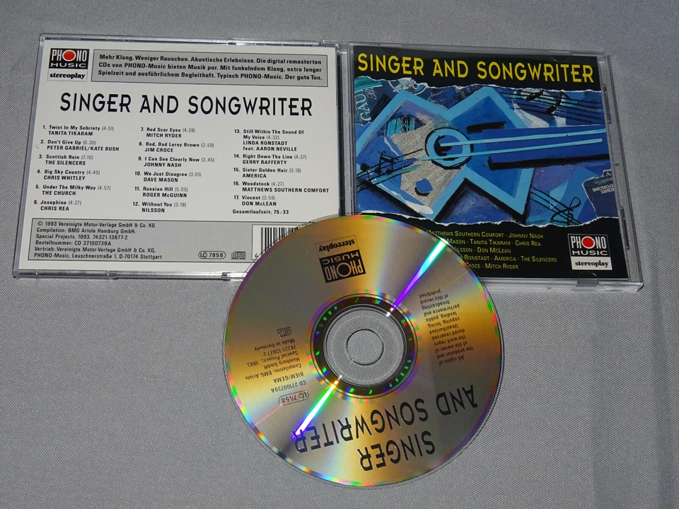 SINGER AND SONGWRITER - V.A. / PHONO-MUSIC STEREOPLAY-CD 1993 (MINT-) - Bild 1 von 1