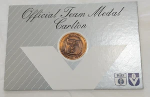1987 Official VFL Team Medal (Bronze) - Carlton - Picture 1 of 2