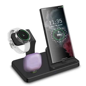 PDKUAI 3IN1 Charger Dock USB-C Charging Station For Samsung Galaxy S23 S22 - Picture 1 of 16