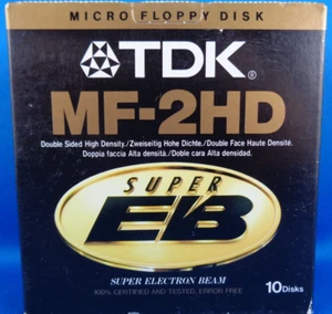 3,5" FLOPPY MF-2HD TDK (SUPER EB) -- 10 STÜCK !!! NEUWARE / NOS !!! - Picture 1 of 3