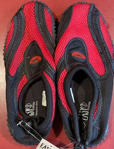 NEU Wave Easy USA Jugend Wasserschuhe oder Aqua rot/schwarz Größe 6 - Bild 1 von 4