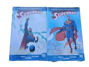 Superman Rebirth Deluxe Edition 1 & 2 Hardcover SEALED - Picture 1 of 8