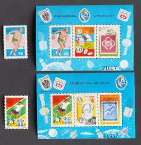 URUGUAY 1976 OLYMPISCHE SPIELE, XF POSTFRISCH ** Blätter + Blockmarken, Sport, Fußball, Fußball - Bild 1 von 1