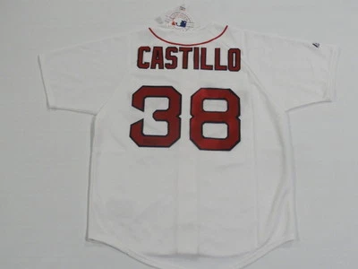 CAMISETA FIRMADA POR RUSNEY CASTILLO #38 BOSTON RED SOX PRUEBA CON LICENCIA CERTIFICADO DE AUTENTICIDAD JSA Foto 1 de 3