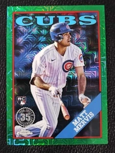 2023 Topps Matt Mervis Silver Pack Chrome Green 26/99 Mojo Refractor Rookie CUBS - Picture 1 of 5