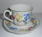 Villeroy & Boch MELINA Tasse & Untertasse Set Obst 1748 Deutschland Porzellan Kaffee Tee