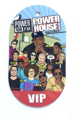 Power 106 Power House 09 VIP Laminate. Jay Z. Pitbull. LMFAO. Flo Rita  Lil Jon - Image 1 of 4