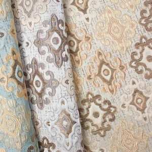 Tela Jacquard Fleury Cross Extra Ancha Dos Tonos Arrugada Metálica 110" - Imagen 1 de 10