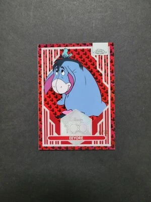 2023 Topps Chrome Disney 100 Eeyore #29 Red & Black Refractor /28 - Image 1 of 4