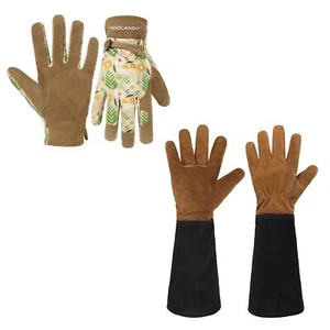 HANDLANDY Bundle - 2 Pairs of Gardening Gloves for Women, Rose Pruning Thorn Pro - Picture 1 of 9