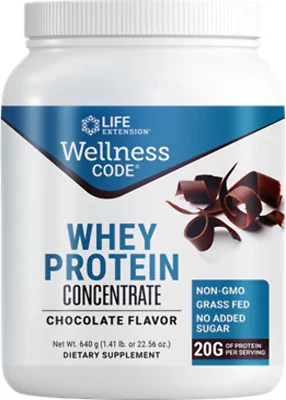 Wellness Code® Whey Protein Concentrate (Chocolate), 640 grams - Imagem 1 de 2