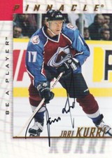 1997-98 Pinnacle Be A Player Autograph #7 Jari Kurri AUTO Colorado Avalanche