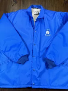 Vtg 70s 80s Blue Baseball Jacket West Wind Buccaneer MFG USA Made XXL 2XL Lined - Picture 1 of 18