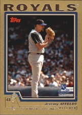 2004 Topps Gold Kansas City Royals Baseball Card #376 Jeremy Affeldt /2004