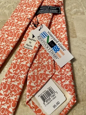 Corbata de cuello vintage Vineyard Vines 100 % seda pura para hombre hecha en EE. UU. Polo en caja Foto 1 de 4