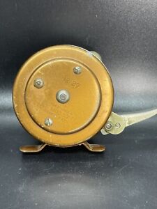 Vintage Heddon Automatic #37 Fly Fishing Reel HTF Copper Toned Free Stripping