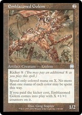 EMBLAZONED GOLEM ~mtg NM Apocalypse Unc x1