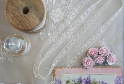  ~ Doll Heirloom Sewing M PULLEN SMOCKING French Val INSERT Lace  HTF ECRU BTY ~ - Image 1 of 2