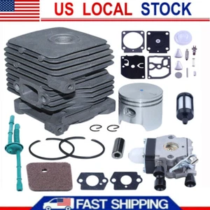 Kit carburatore pistone cilindro foro 34 mm per parte decespugliatore Stihl FS55 FS45 FS38 - Foto 1 di 8