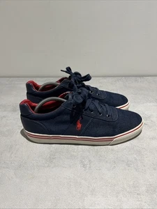 Polo Ralph Lauren Hanford low-top trainer in a navy blue UK9 - Picture 1 of 8