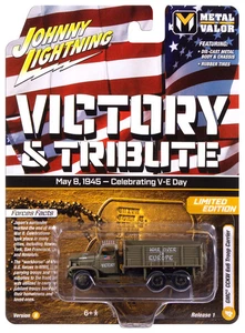 WWII GMC CCKW 6x6 Troop Carrier EU Johnny Lightning Metal of Valor Maßstab 1:64 - Bild 1 von 1