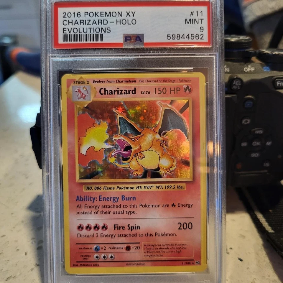 2016 POKEMON XY EVOLUTIONS #11/108 CHARIZARD HOLO PSA 9 - Image 1 of 1