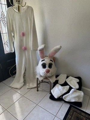 Vintage Rabbit Costume Bunny Mascot Adult Size XL Halloween Dress Up SEE - Image 1 of 4