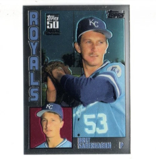 2001 Topps Chrome Traded Bret Saberhagen - Image 1 of 1