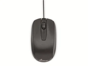 MEDIARANGE USB-Maus MROS211, 3 Tasten, schwarz - Bild 1 von 3