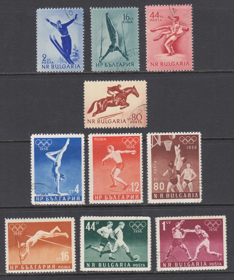 Bulgaria Sc 869-872, 940-945 usado. 2 juegos deportivos completos, frescos, brillantes, en muy buen estado. Foto 1 de 1