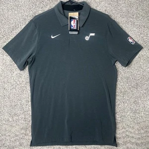 Nike Utah Jazz Polo Shirt Mens Small Gray NBA Basketball Golf Short Sleeve - Picture 1 of 8