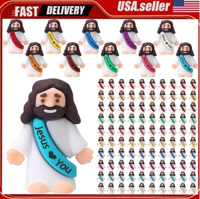 50 P Figuras Pequeño Jesús Diseño Original Jesús Te Ama Mini Goma Jesús #&&& Foto 1 de 4