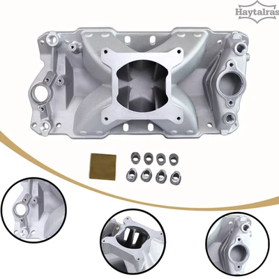 HI RISE Single Plane Intake Manifold for 1957-95 Small Block Chevy SBC 350 400 Foto 1 de 4