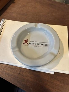 VINTAGE NORRIS THERMADOR Porcelain ASHTRAY RARE ADVERTISING 60 Years Old - Picture 1 of 3