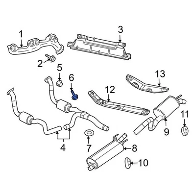 For Dodge Ram 1500 2004-2010 Dodge 6036816AA Catalytic Converter Bolt Foto 1 de 4