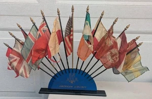 Vintage American Airlines Flag Holder Display - Picture 1 of 10