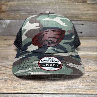 SOMBRERO CAMIONERO PARCHE CUERO ESPUMA CAMUFLAJE VERDE ÁGUILAS Foto 1 de 3