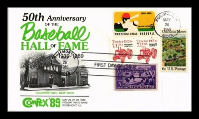 SELLOS DR JIM PORTADA DE BÉISBOL SALÓN DE LA FAMA 50 ANIVERSARIO COMPETIX Foto 1 de 2