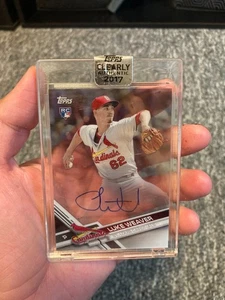 2017 Topps chiaramente autentico Auto Luke Weaver #CAAU-LW Rookie Auto RC! Yankees - Foto 1 di 2