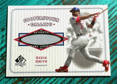 Camiseta deportiva Ozzie Smith Cardinals HOF 2001 SP auténtica Cooperstown Calling #CC-OS GU Foto 1 de 2